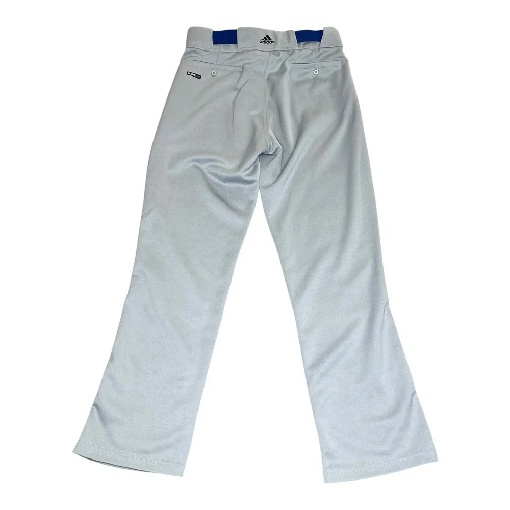 Adidas Mens Climalite Baseball Pants Grey Straight Leg Athletic Size Medium‎